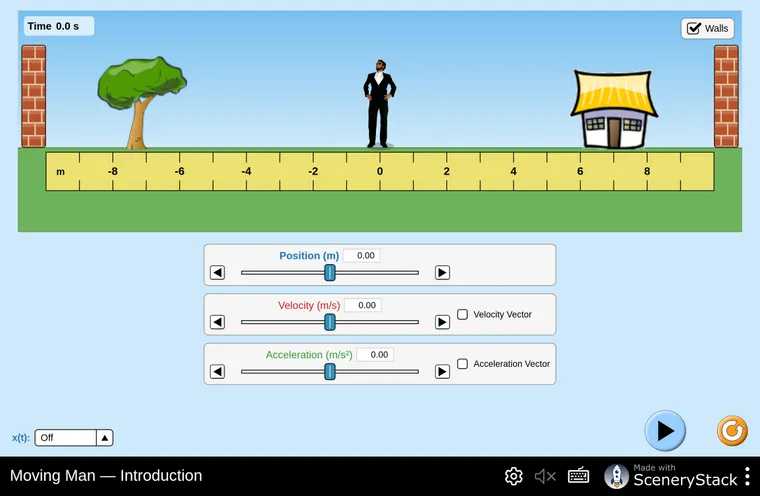 Moving Man simulation screenshot