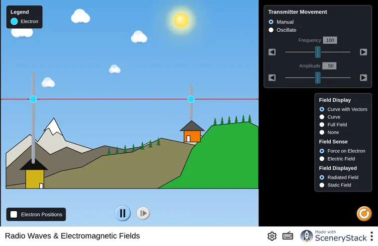 Radio Waves simulation screenshot